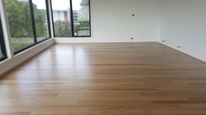 Tasmanian oak finished in water base matt