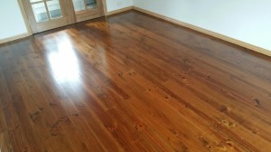 Radiata Pine custom stained poly satin