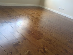 Radiata pine stained in our custom stain